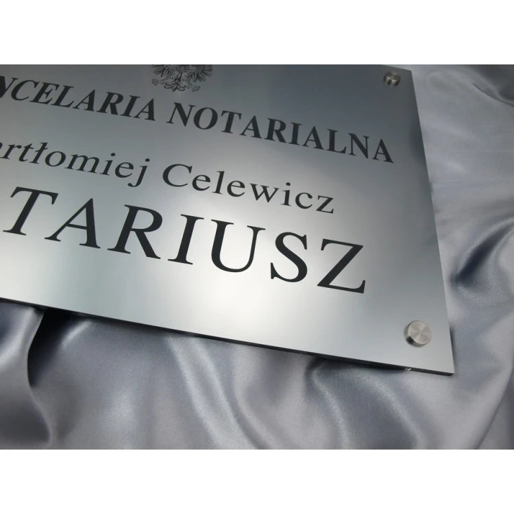 SZYLD NOTARIUSZA - szyld główny - SZ015 - wym. 500x350mm