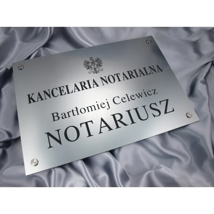 SZYLD NOTARIUSZA - szyld główny - SZ015 - wym. 500x350mm