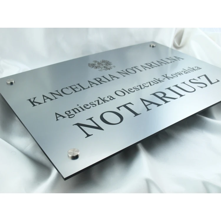 SZYLD NOTARIUSZA - szyld główny - SZ015 - wym. 500x350mm