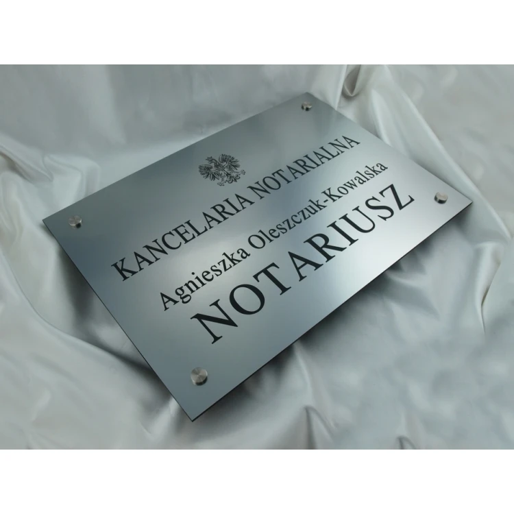 SZYLD NOTARIUSZA - szyld główny - SZ015 - wym. 500x350mm