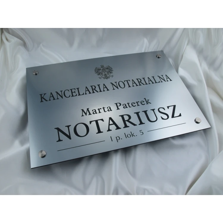 SZYLD NOTARIUSZA - szyld główny - SZ015 - wym. 500x350mm
