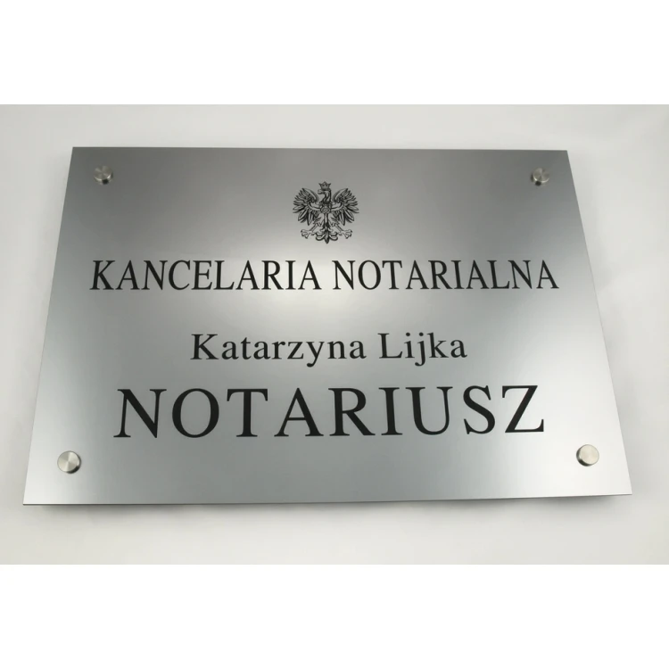 SZYLD NOTARIUSZA - szyld główny - SZ015 - wym. 500x350mm
