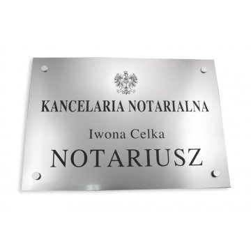 SZYLD NOTARIUSZA - szyld główny - SZ015 - wym. 500x350mm