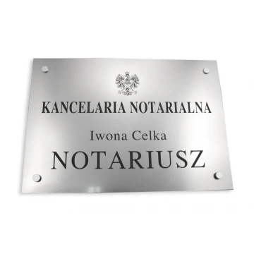SZYLD NOTARIUSZA - szyld główny - SZ015 - wym. 500x350mm