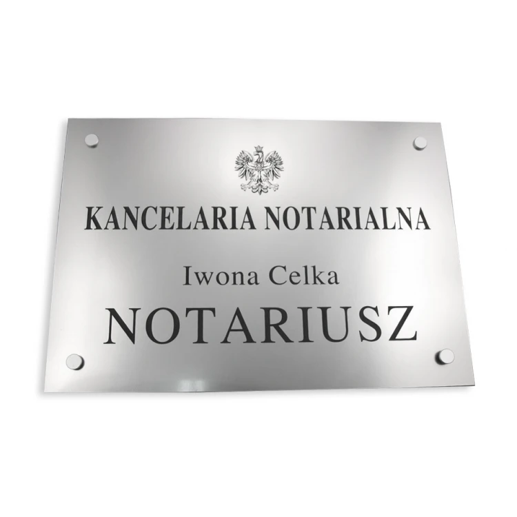 SZYLD NOTARIUSZA - szyld główny - SZ015 - wym. 500x350mm