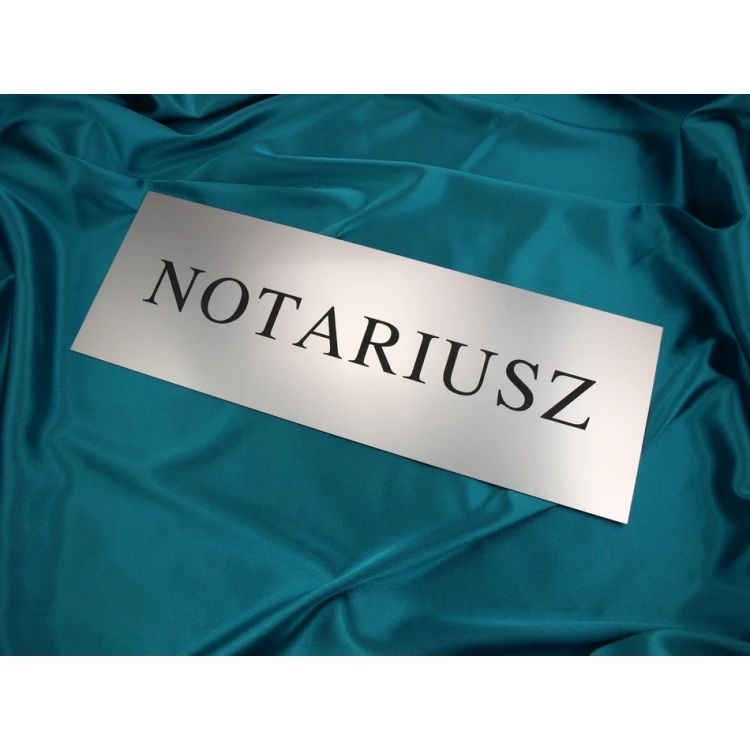 SZYLD NOTARIUSZA - z napisem NOTARIUSZ - SZ021 - wym. 500x175mm