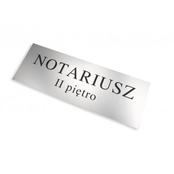 SZYLD NOTARIUSZA - z napisem NOTARIUSZ - SZ021 - wym. 500x175mm