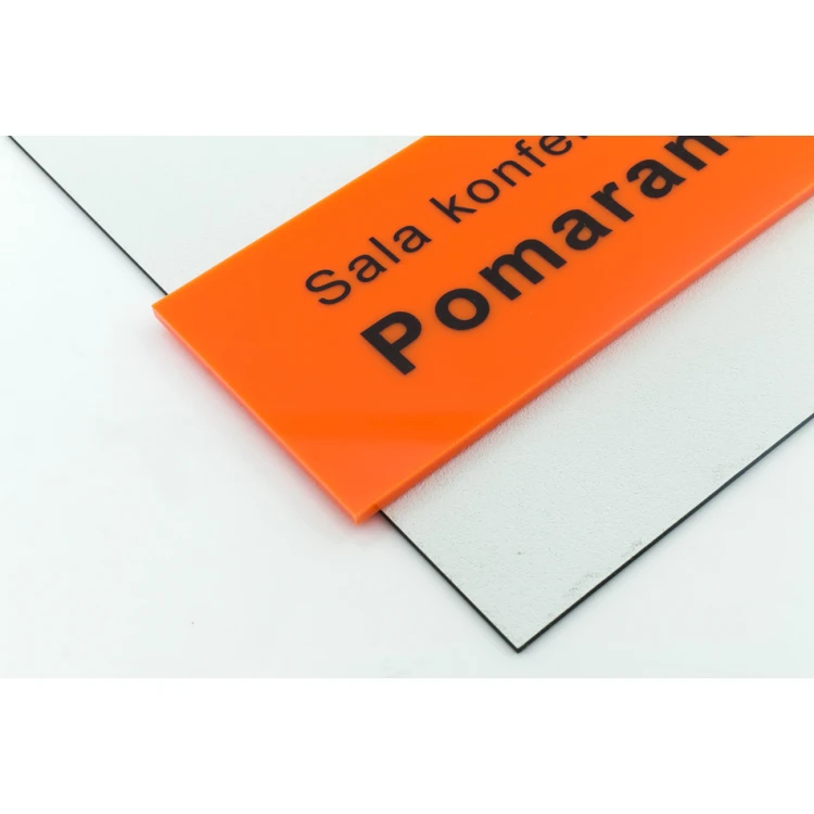 Szyld przydrzwiowy z kolorowym akrylem - wym. 250x160mm - SPD021