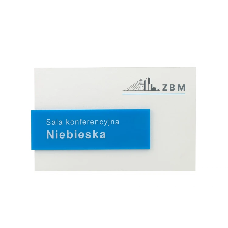 Szyld przydrzwiowy z kolorowym akrylem - wym. 250x160mm - SPD021