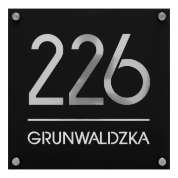 Szyld z numerem domu - wym. 250 mm - TAB672