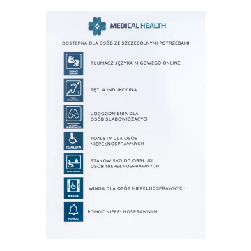 Szyld z dowolnym tekstem i logotypem - wym. 750x1100mm - PVC - druk UV - SZUV036