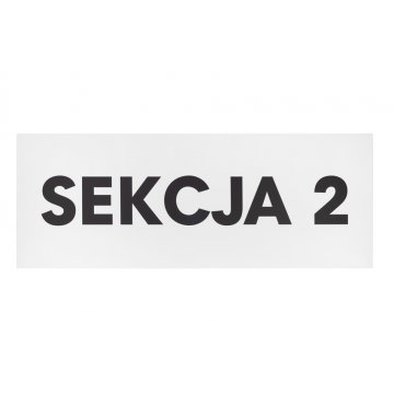 Szyld z dowolnym tekstem - wym. 800x300mm - PVC - druk UV - SZUV034 