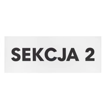 Szyld z dowolnym tekstem - wym. 800x300mm - PVC - druk UV - SZUV034 