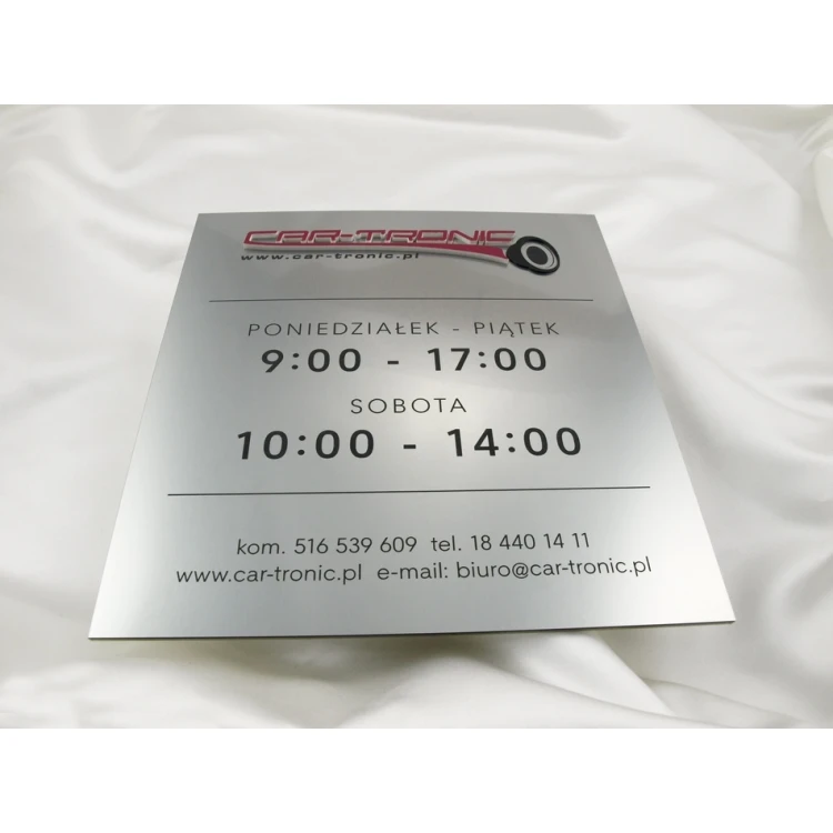 Szyld z napisem wypukłym - SZ010 - wym. 275x250mm