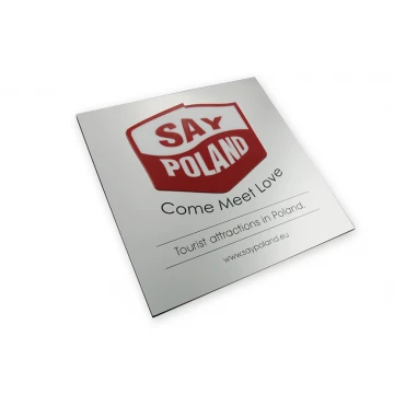 Szyld z wypukłym logo - SZ051 - wym. 200x200mm