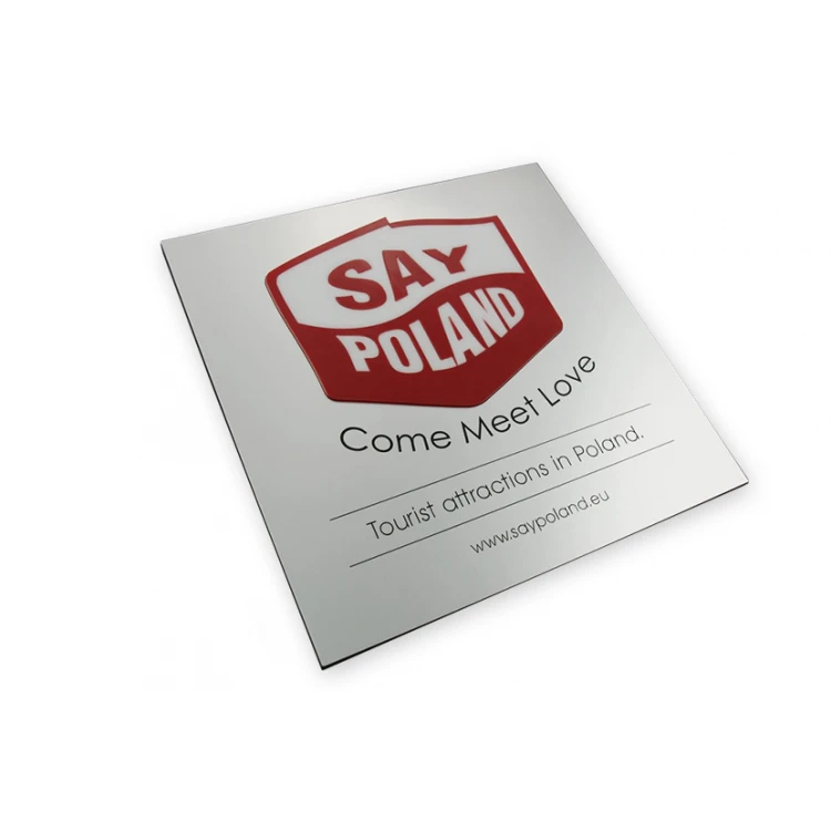 Szyld z wypukłym logo - SZ051 - wym. 200x200mm