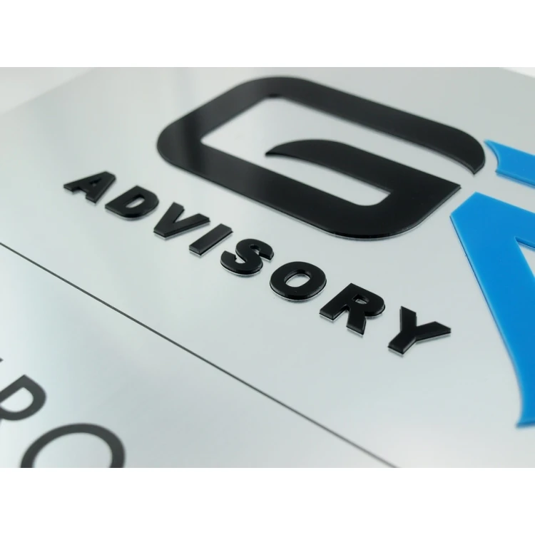 Szyld z wypukłym logo - SZ039 - wym. 400x300mm