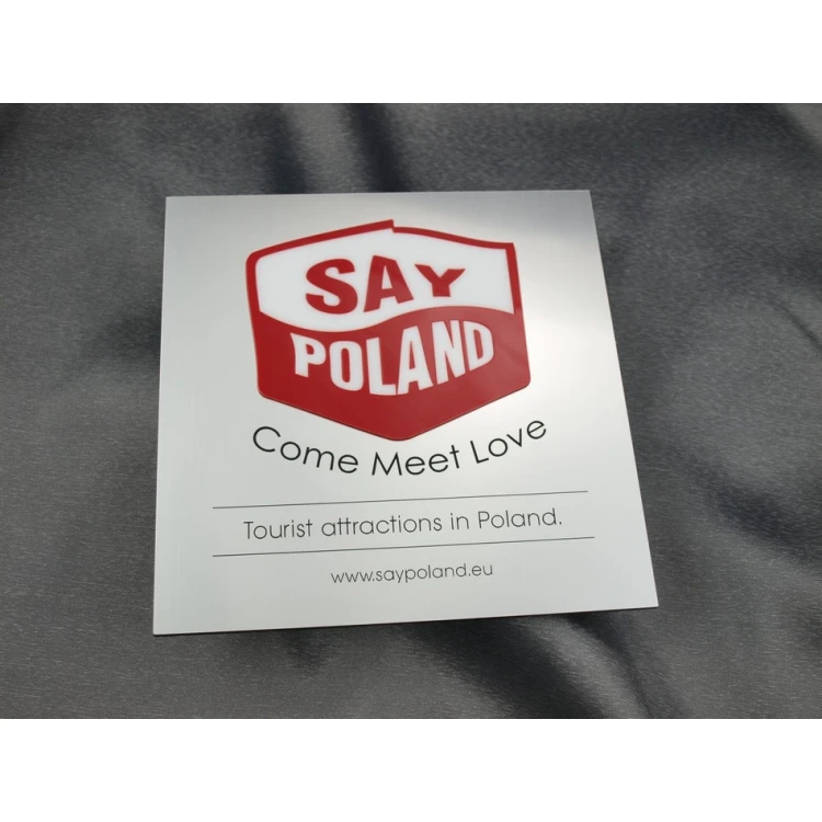 Szyld z wypukłym logo - SZ051 - wym. 200x200mm