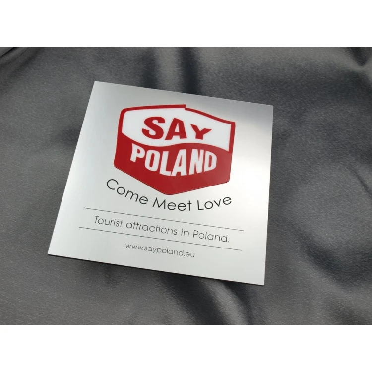 Szyld z wypukłym logo - SZ051 - wym. 200x200mm
