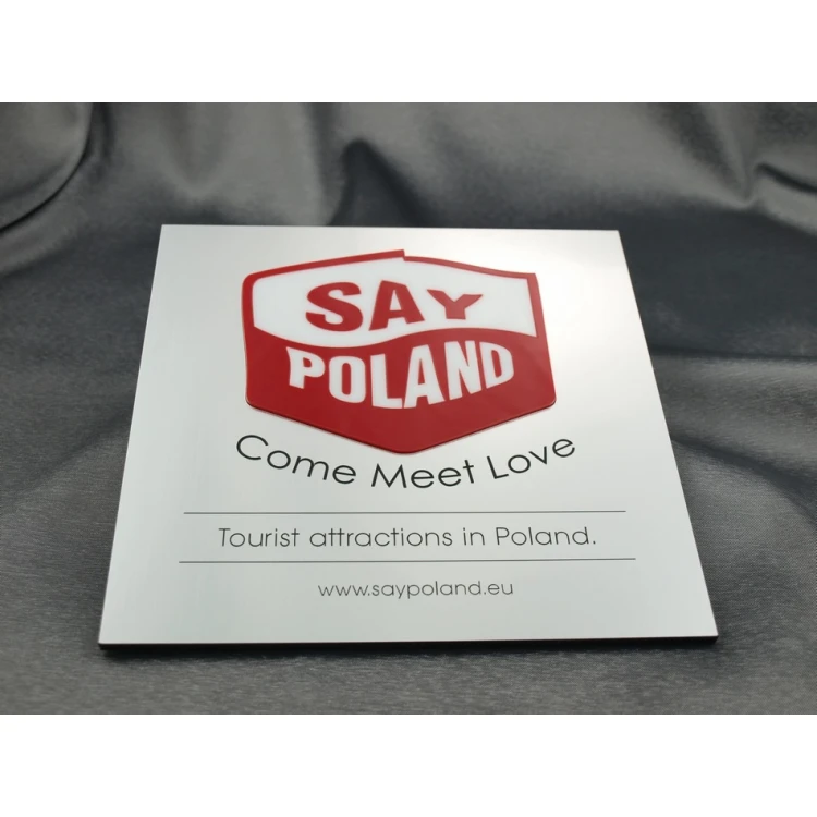 Szyld z wypukłym logo - SZ051 - wym. 200x200mm