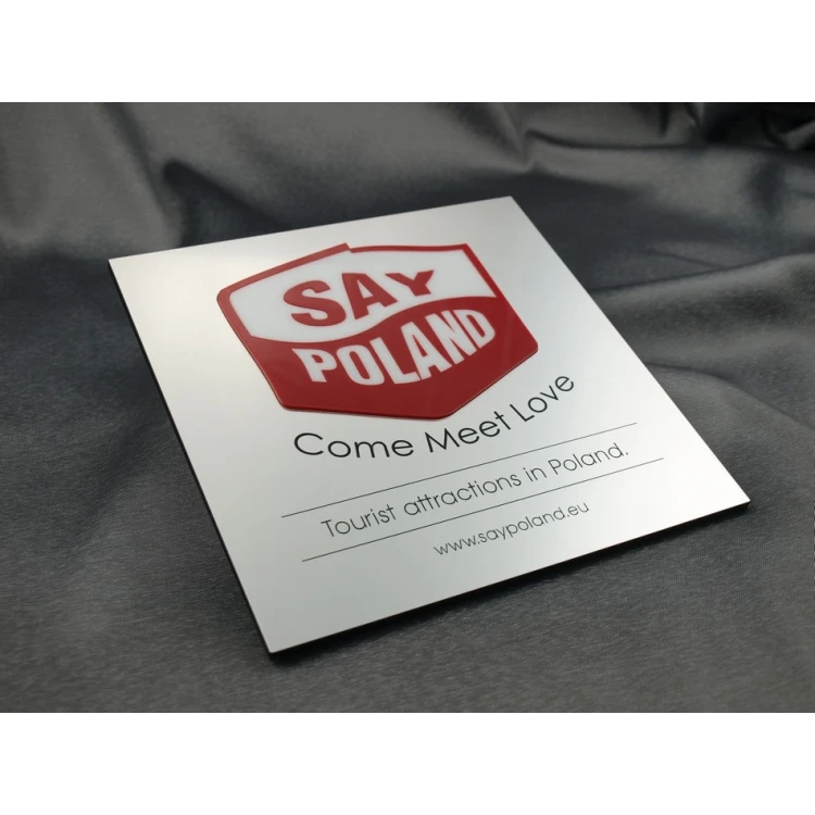 Szyld z wypukłym logo - SZ051 - wym. 200x200mm
