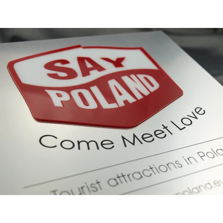 Szyld z wypukłym logo - SZ051 - wym. 200x200mm