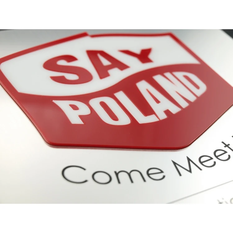 Szyld z wypukłym logo - SZ051 - wym. 200x200mm