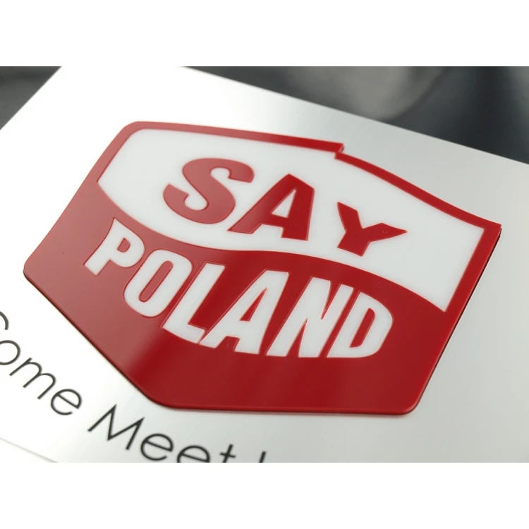 Szyld z wypukłym logo - SZ051 - wym. 200x200mm