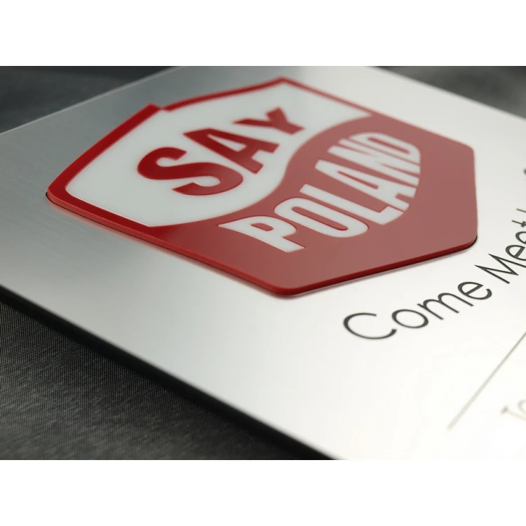 Szyld z wypukłym logo - SZ051 - wym. 200x200mm