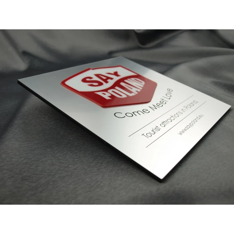 Szyld z wypukłym logo - SZ051 - wym. 200x200mm