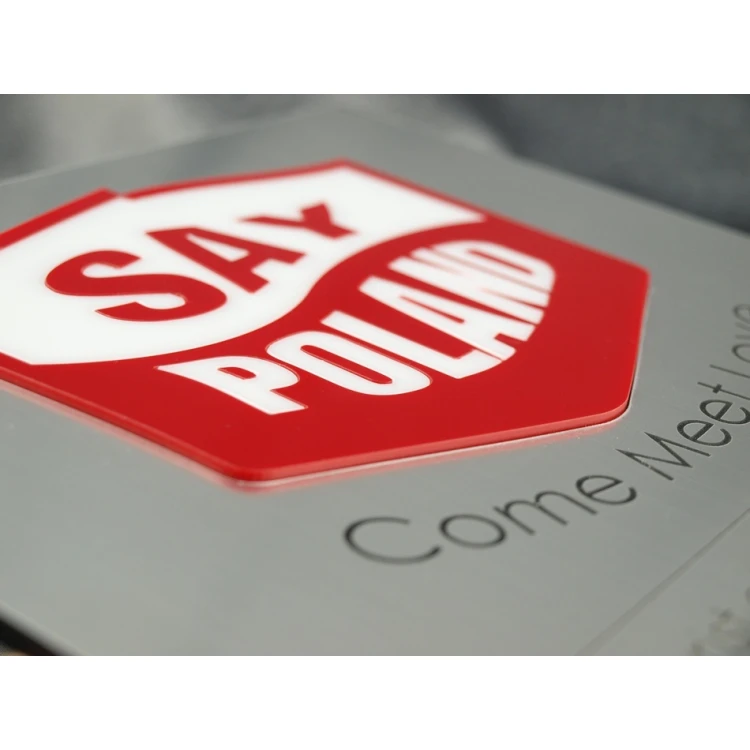 Szyld z wypukłym logo - SZ051 - wym. 200x200mm