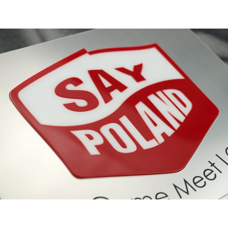 Szyld z wypukłym logo - SZ051 - wym. 200x200mm