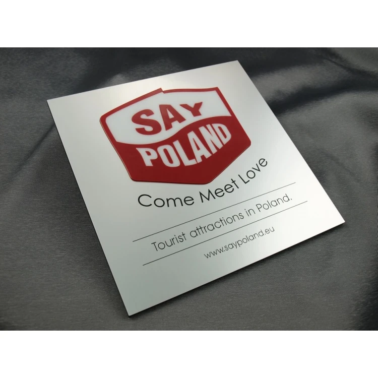 Szyld z wypukłym logo - SZ051 - wym. 200x200mm