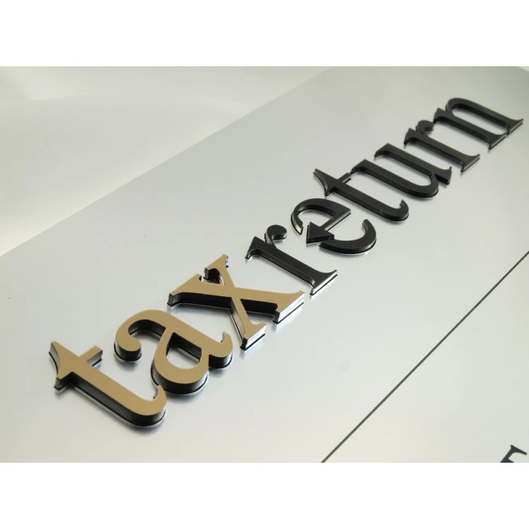 Szyld z wypukłym logo - SZ038 - wym. 275x250mm