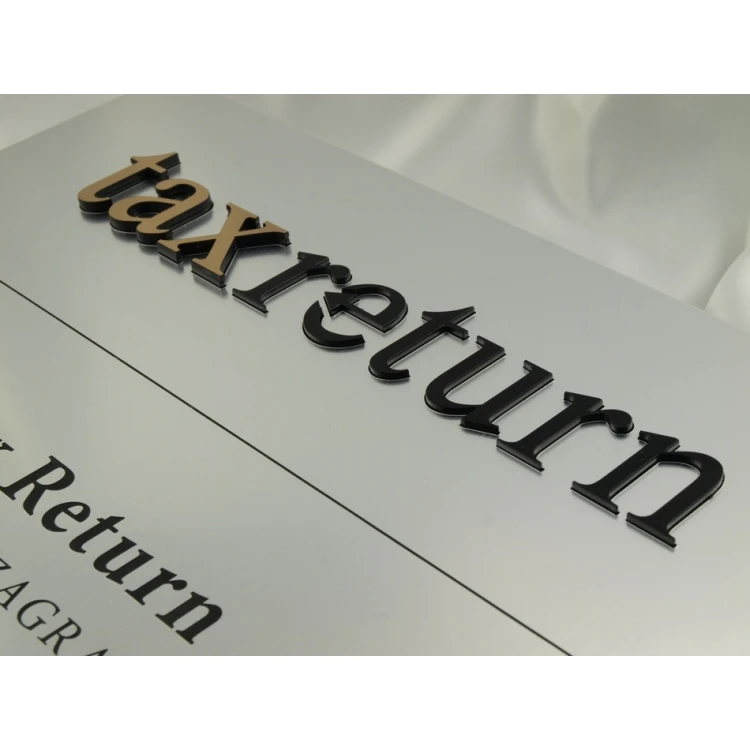 Szyld z wypukłym logo - SZ038 - wym. 275x250mm