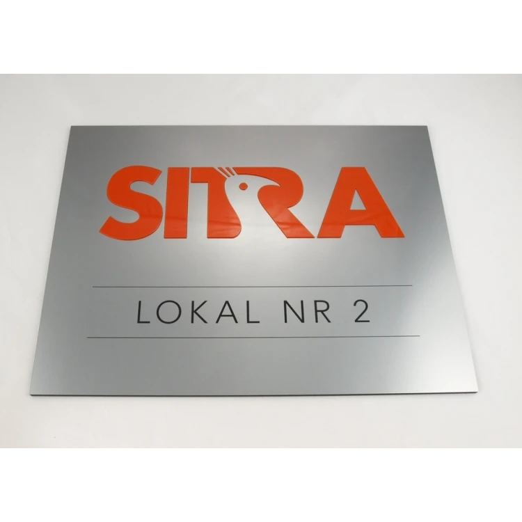 SZYLD Z WYPUKŁYM LOGO TWOJEJ FIRMY - SZ0128 - wym. 400x300mm