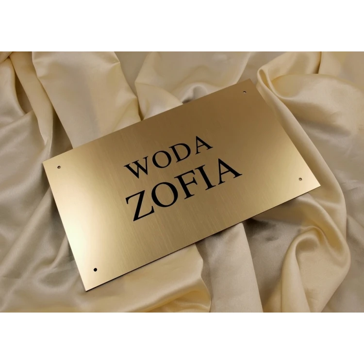 Szyld złoty - SZ009 - wym. 300x150mm