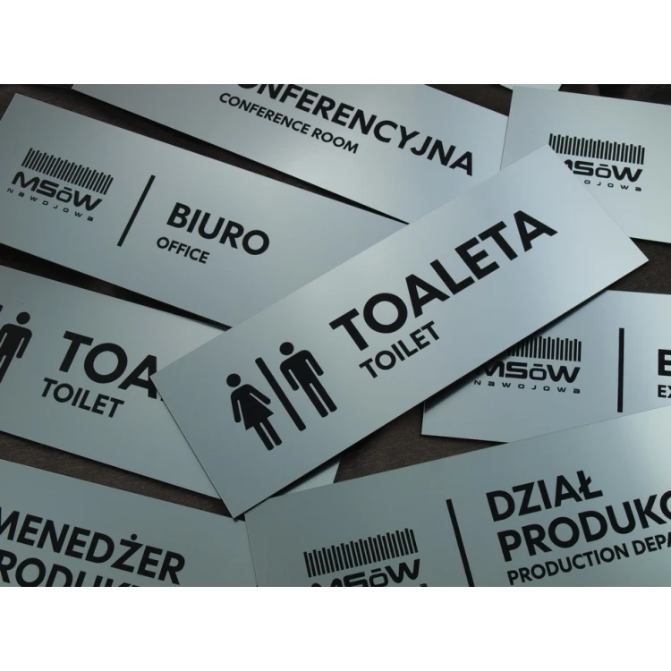 Szyldy dla firmy, biura, hotelu - SZ052 - wym. 230x80mm