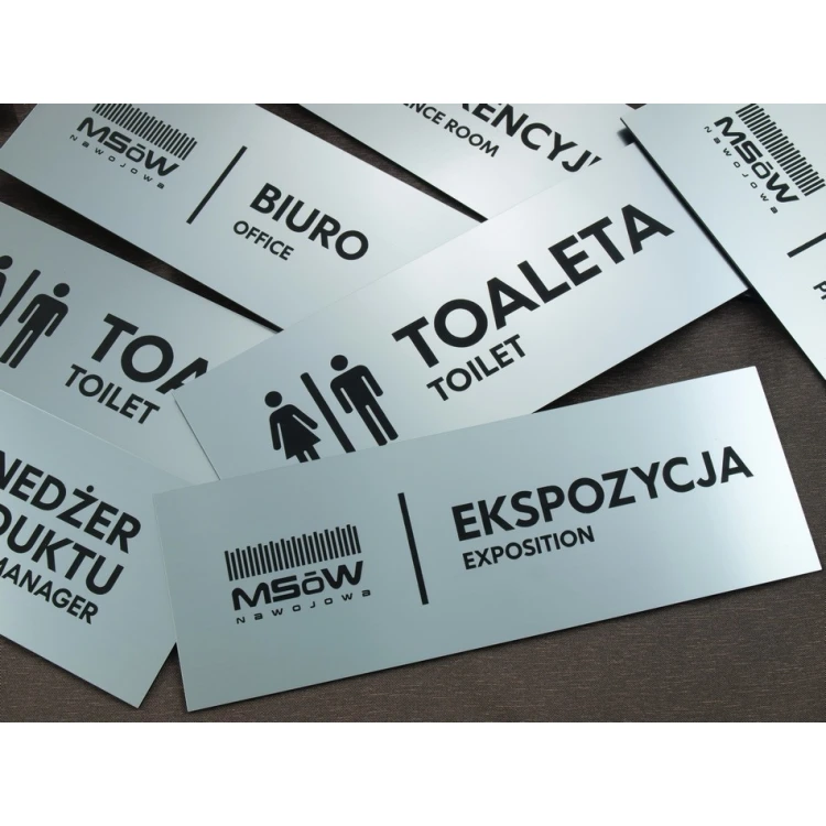 Szyldy dla firmy, biura, hotelu - SZ052 - wym. 230x80mm