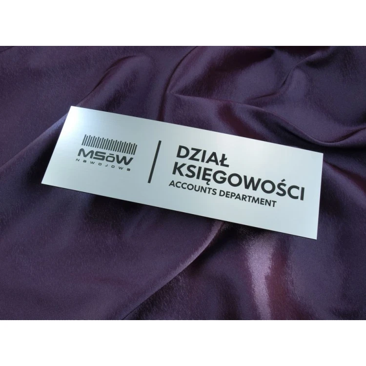 Szyldy dla firmy, biura, hotelu - SZ052 - wym. 230x80mm