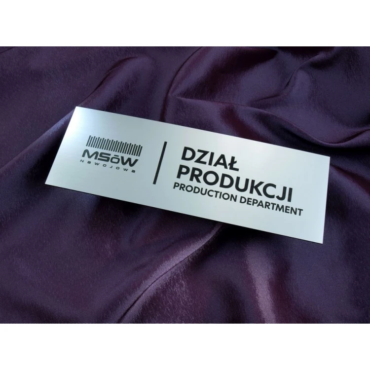 Szyldy dla firmy, biura, hotelu - SZ052 - wym. 230x80mm