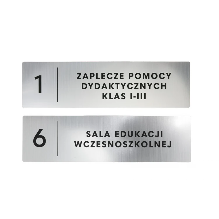 Szyldy dla szkoły, biura, hotelu - SZ138 - wym. 290x80mm