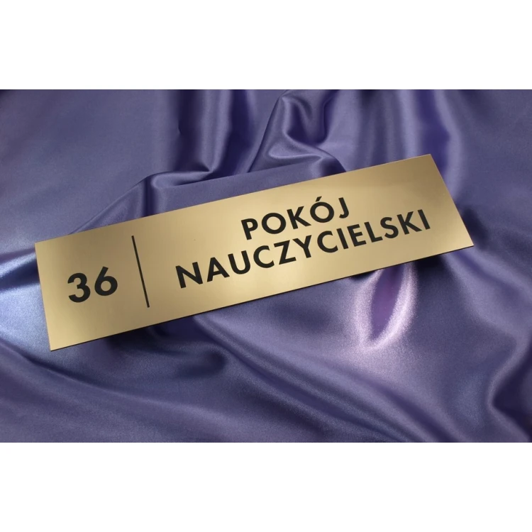 Szyldy dla szkoły i biura - 29x8cm - rogi prostokątne