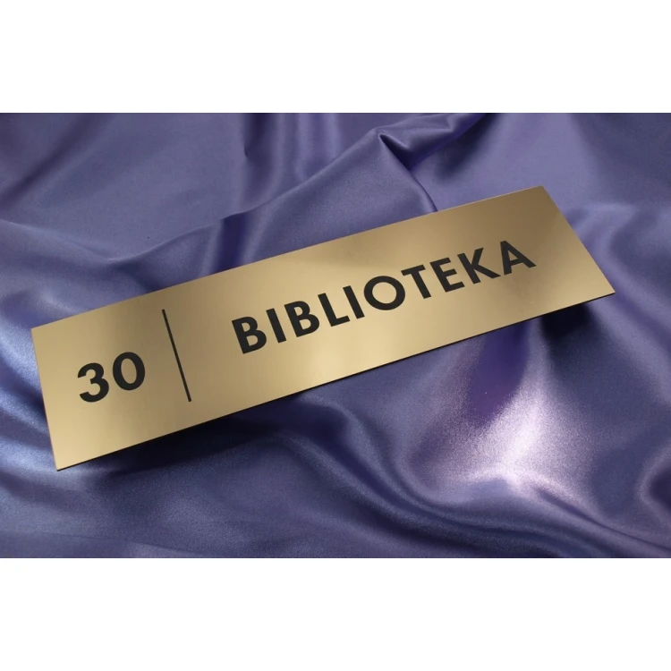Szyldy dla szkoły i biura - 29x8cm - rogi prostokątne