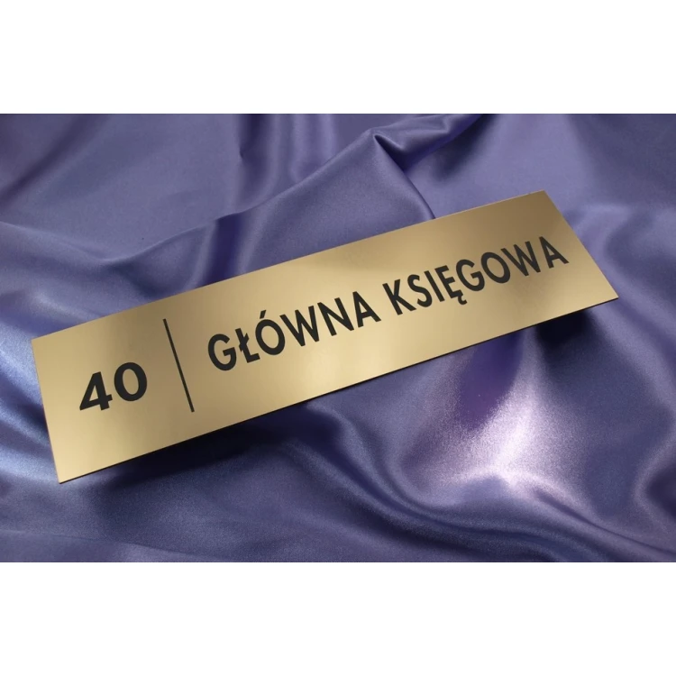 Szyldy dla szkoły i biura - 29x8cm - rogi prostokątne