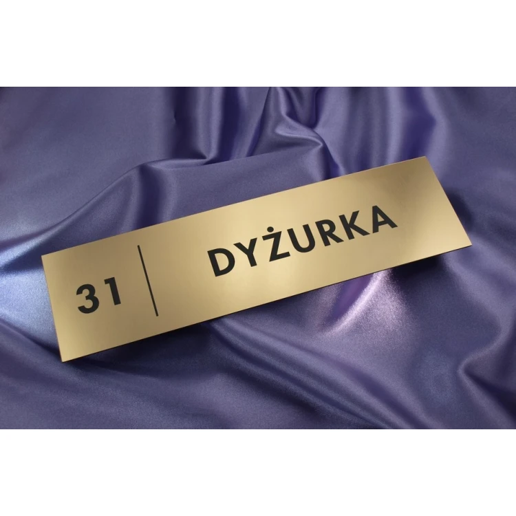 Szyldy dla szkoły i biura - 29x8cm - rogi prostokątne