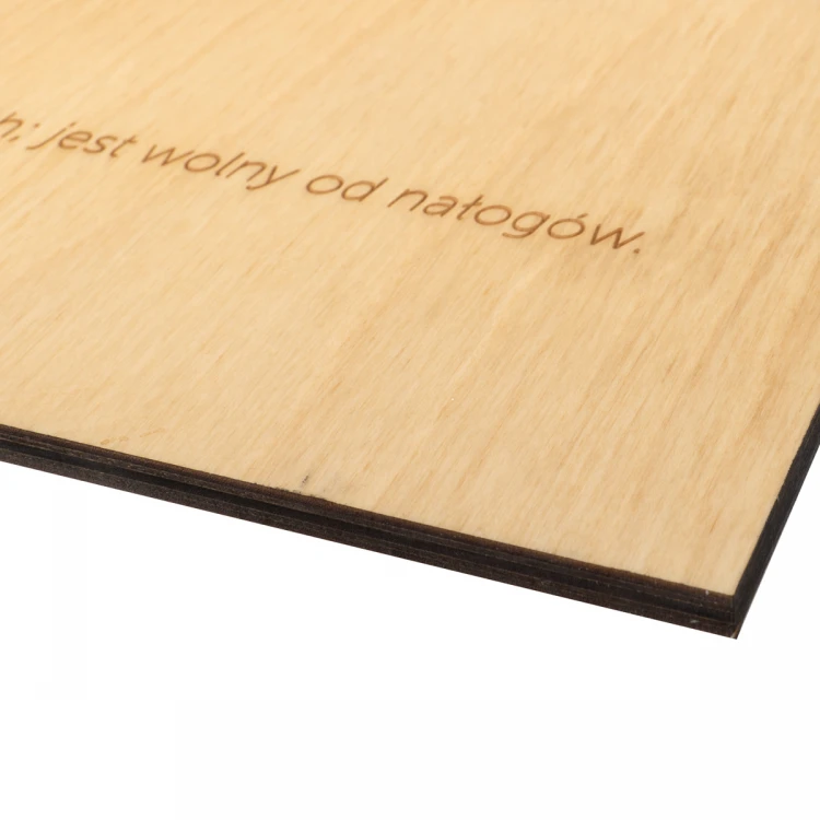 Tablica drewniana grawerowana laserem - wym. 600x400mm - TAB485 