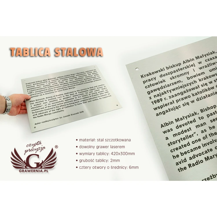 Tablica stalowa - SZ083 - wym. 420x300mm