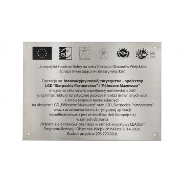 Tablica stalowa - SZ133 - wym. 420x300mm 