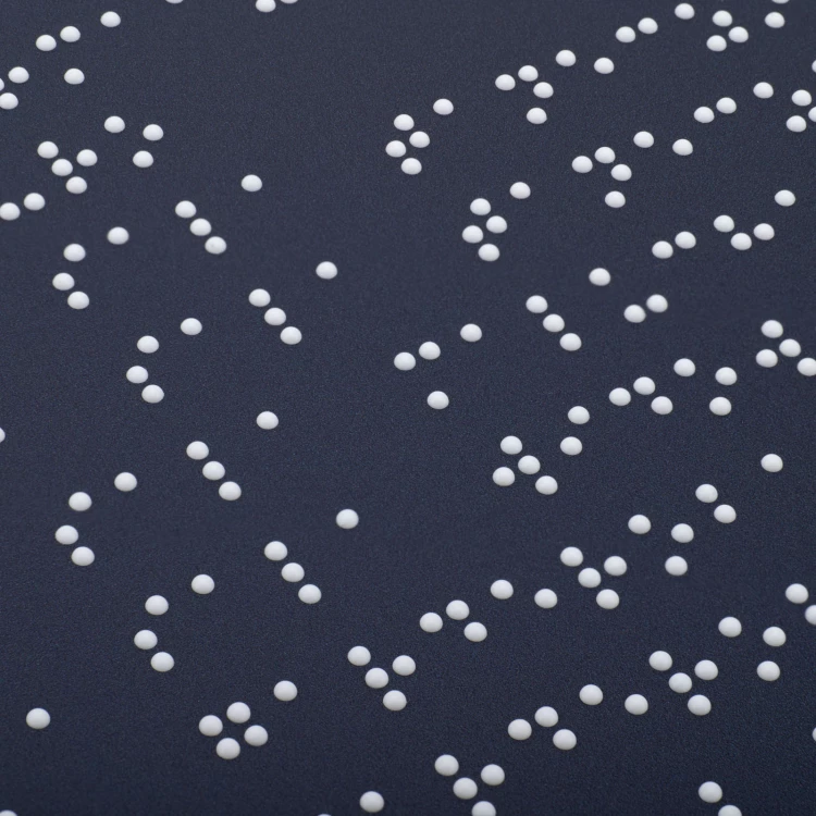 Tablica z dibondu z pismem Braille'a - wym. 250x230mm - TAB555